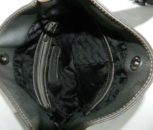 Bolso Bandolera Tignabello Para Mujer Gris Acero Bolsillos con Cremallera - Imagen 3 de 9