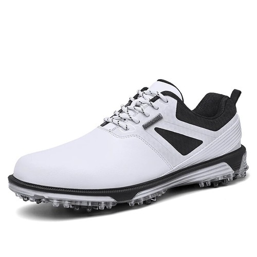 Tenis de entrenamiento de golf impermeables para hombre al aire libre antideslizantes con picos zapatos - Imagen 3 de 18