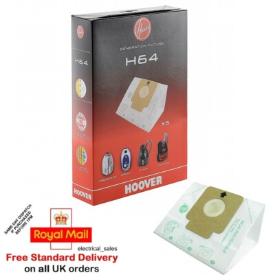 HOOVER H64 FREESPACE SPRINT Staubsauger Papier Staubbeutel Original 35600637 ESD