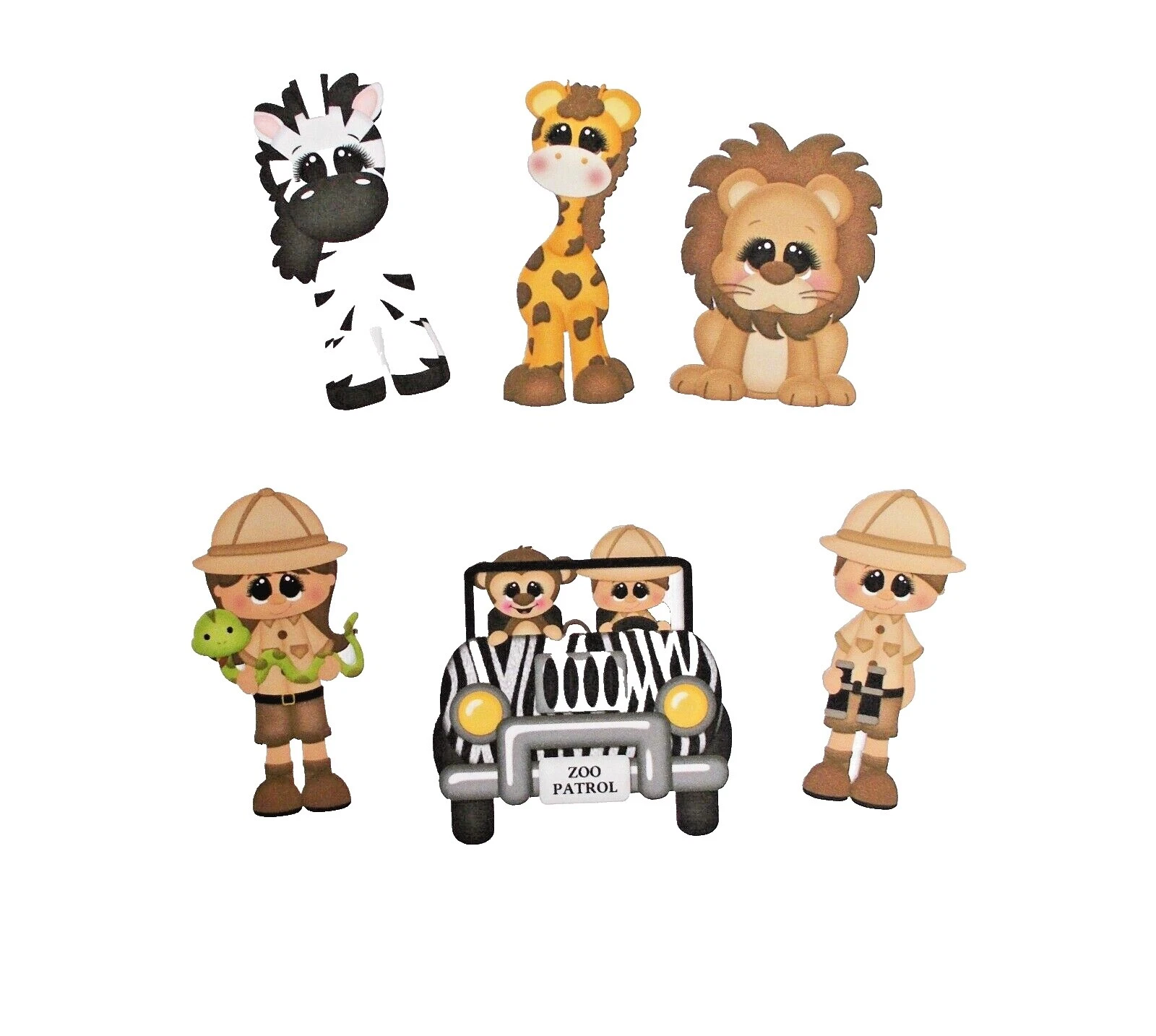 Safari Varios Colores Scrapbooking Pegatinas