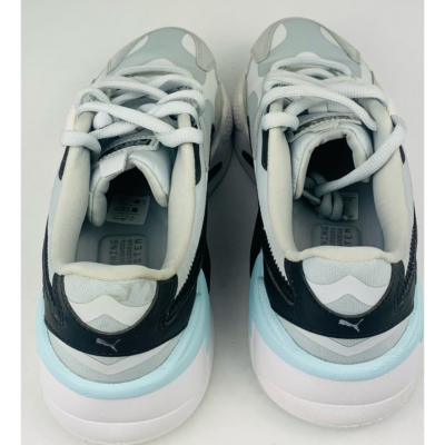 Puma Womens RS-X Pure Reflective Running Shoe White Blue Textile Lace Up 10  New | eBay