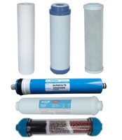 Ersatzfilterset Osmose 1 Jahr + Nachfilter + 75 Gpd + 3-Phasen-Mineralfilter
