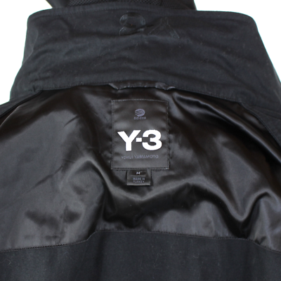 Y-3 Yohji Yamamoto X Adidas Hooded Jacket Black Cinched Waist Zip