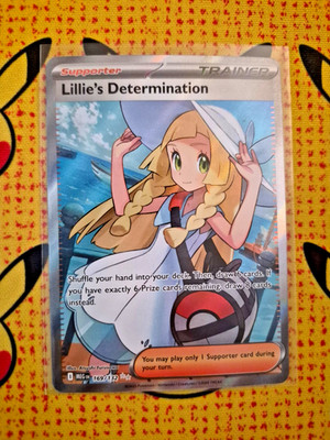 Pokemon Lillie's Determination 169/132 Me01: Mega Evolution Ultra Rare Near Mint