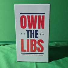 Own The Libs (by ROR Games) Party Card Game Politics Theme Complete Game, NIB