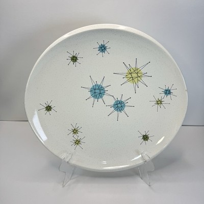 Franciscan Starburst Dinner Plate 10 7/8'' Atomic Vintage Elliptical MCM - READ