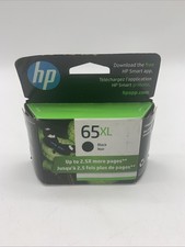 Genuine HP 65XL Black Extra Yield Ink Cartridge OEM New NIB Sealed Exp 03/2024