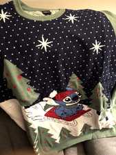 Disney STITCH Holiday Light-up Sweater  2XL  New with Tags