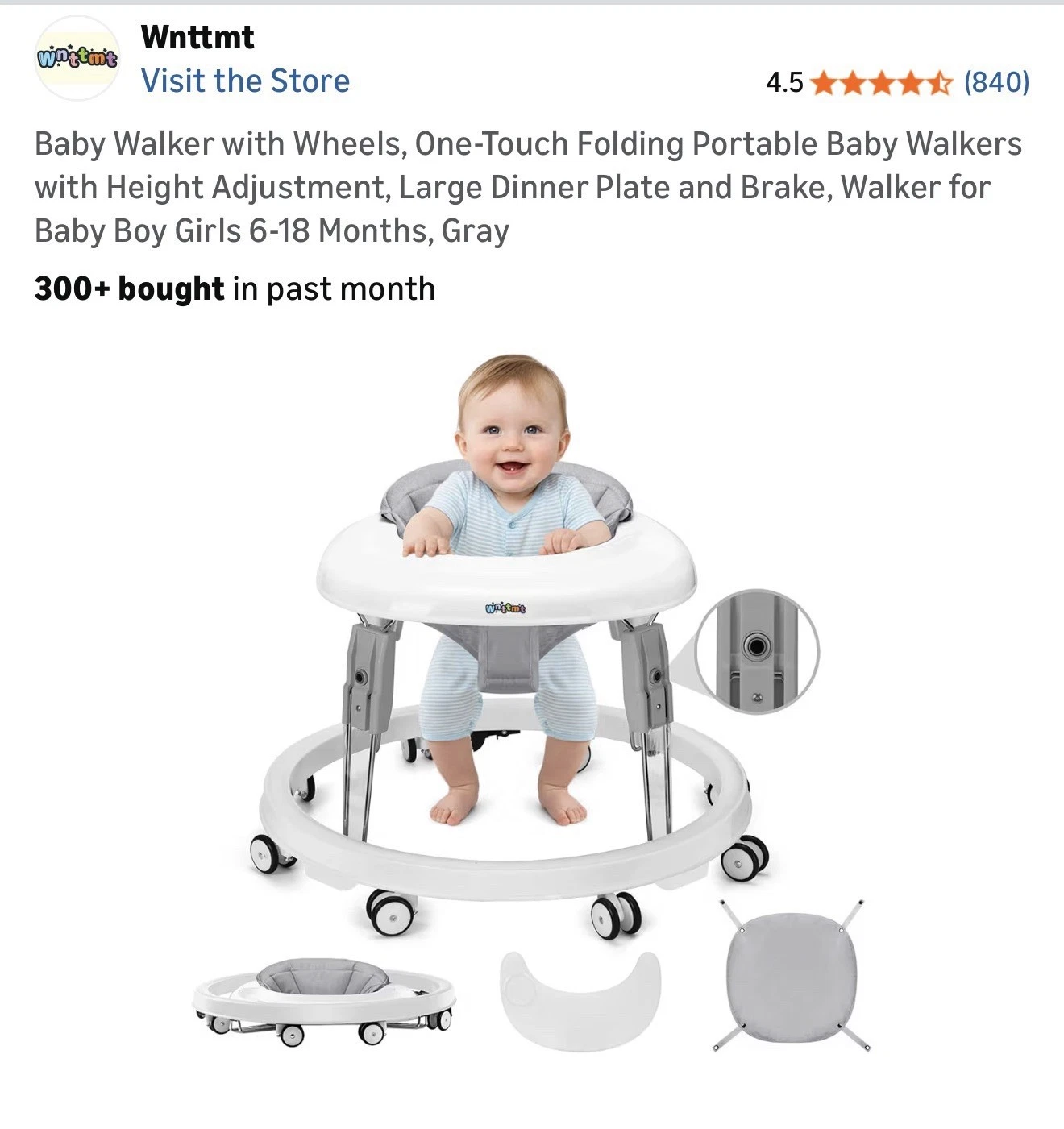 Baby Walker With Wheels
Opens in a new window or tab