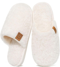 Fuzzy House Slippers for Women with Comfortable Memory Foam