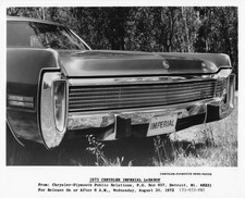 1973 Chrysler Imperial Lebaron Front End Press Photo 0107