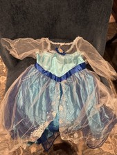Disney Frozen Elsa Fantasy Play Costume Dress - Size 4-6X by Jakks Pacific USED