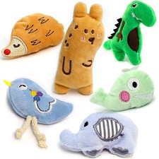 6 PCS Interactive Cat Toy Indoor Soft Crinkle Sound Catnip Filled Mouse