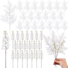 10Pcs Glitter Christmas Decoration Artificial Berrys Xmas Tree Hanging Home Flow