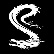 Dragon Flying Medieval Decal Sticker White Die Cut Vinyl Dragon Flying Medieval Decal Sticker White Die Cut Vinyl