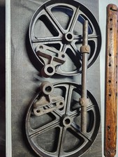 antique factory cart wheel set and assembly. Nutting, Lineberry, Thomas style
