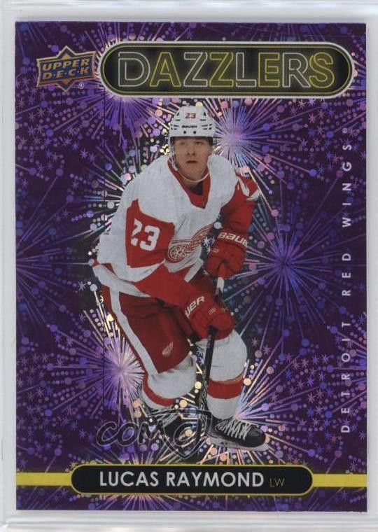 2021-22 Upper Deck Series 2 Dazzlers Purple Lucas Raymond #DZ-68 7ci