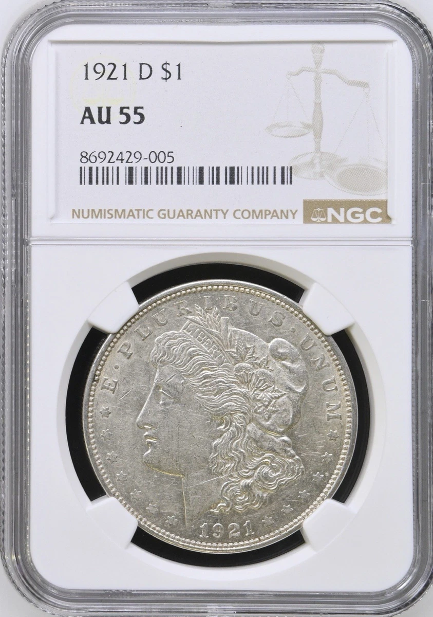AU 55 Graded 1921 Year Morgan US Dollars (1878-1921) for sale | eBay