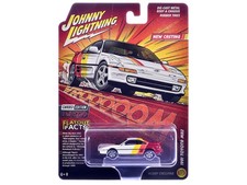 Johnny Lightning JLSP440 1/64 1991 Toyota MR2 White with Stripes