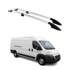 Dachreling Dachgepäckträger für Peugeot Boxer II 2006-2024 L4 Alu Grau
