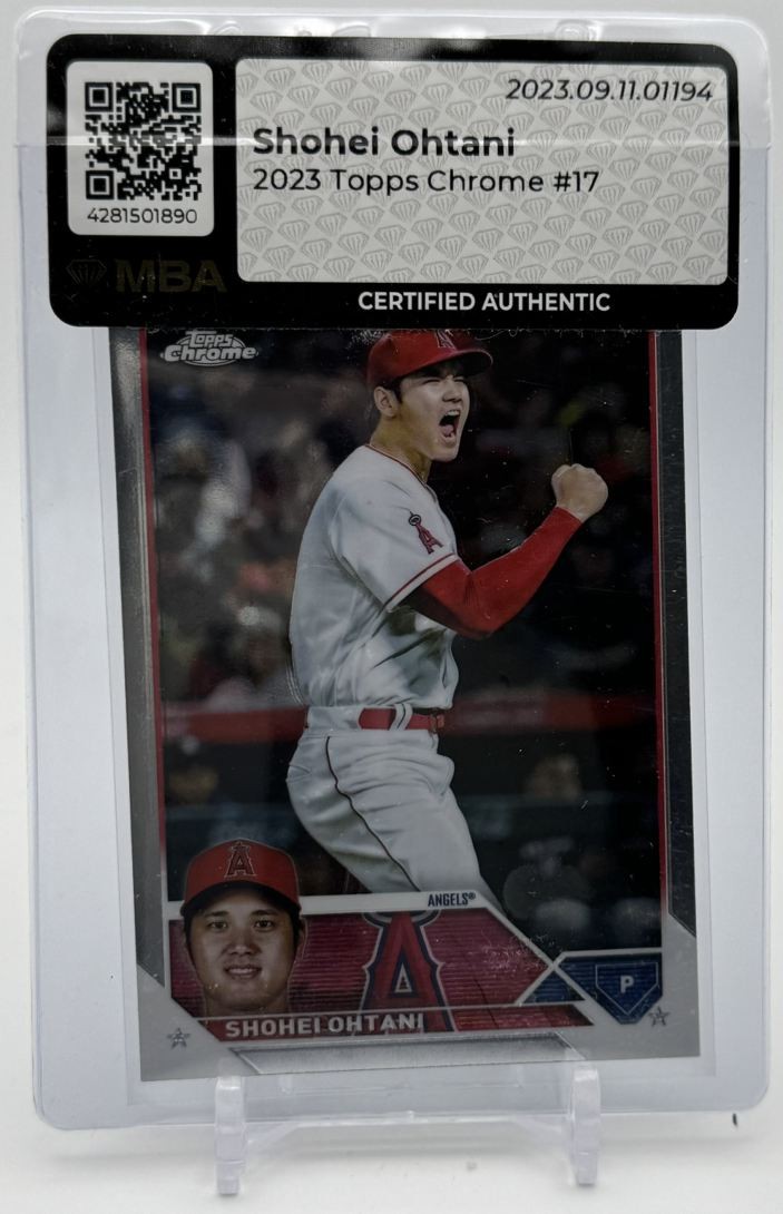 2023 Topps Chrome Certified Authentic Shohei Ohtani Los Angeles Angels #17