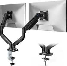 BONTEC Dual Monitor Stand, Adjustable Gas Spring Arms Monitor Desk Mount (GR)