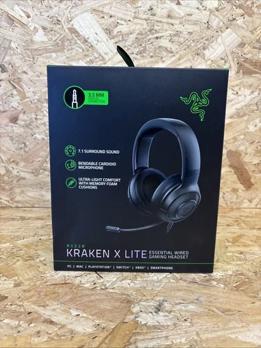 Razer Kraken X Lite 7.1 Surround Sound Gaming Headset PlayStation Xbox Pc Switch