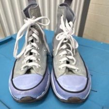 Converse Chuck Taylor All Star High Top Gray Light Blue Canvas Shoes