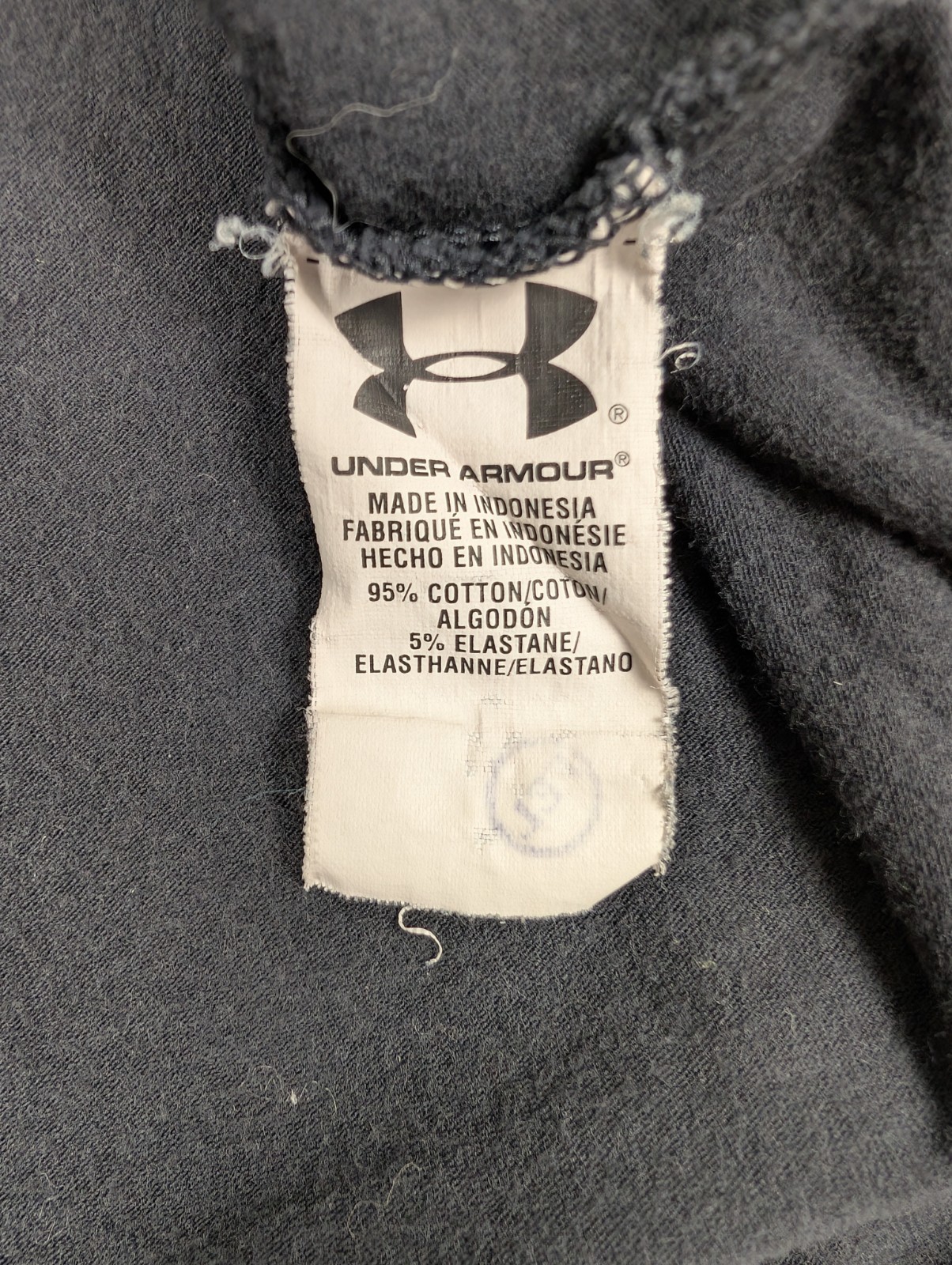 Under Armour T-Shirt Men's S Loose Fit Heat Gear Black Charged Logo Workout thumbnail 13