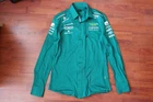 HUGO BOSS ASTON MARTIN FORMULA 1 PIT CREW LONG SLEEVE SHIRT SIZE SMALL.