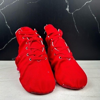 Unbranded Women s Lace Up High Top Dance Shoe Red sz 8.5
