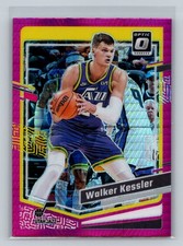2023-24 Donruss Optic #25 Walker Kessler Hyper Pink NBA Utah Jazz