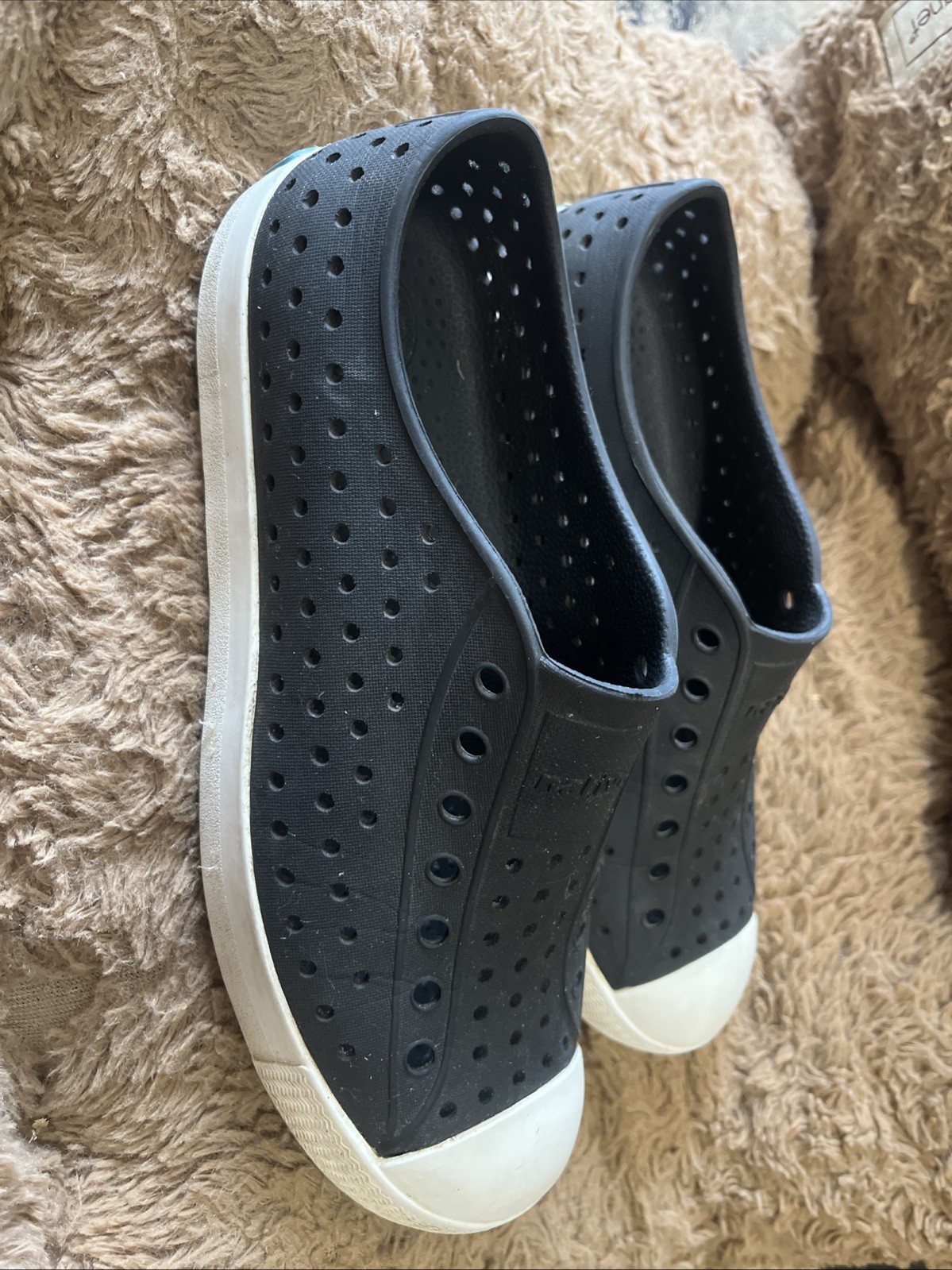 SAOLA Scarpe Native Taglia J5 Impermeabili Blu Navy Bianco Sneakers Suola Gomma