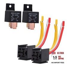 4-Pin Car Truck Motor 80A 1V On/Off - SPST Relay - 2 Normally Open - SPST Relay