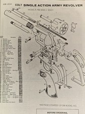 Colt Single Action Army Saa Model P Pre Wwii Bisley Parts