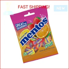 Mentos Chewy Mint Candy, Fruit, Individually Wrapped 40 Piece Bulk Peg Bag
