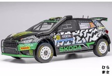 Miniature Car 1/18 Diecast Skoda Fabia RS Rally2 2024 Kenya #20 Solberg