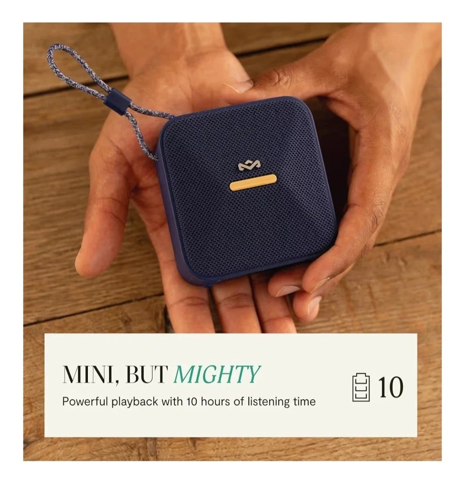 House of Marley портативный Bluetooth-динамик подъем беспроводной динамик синий OpenBox - Изображение 3 из 4