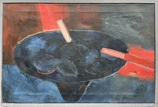 Expressionist Still Life Modern Abstract Oil Painting