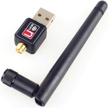 AC600 Mbps Dual Band 2.4/5Ghz Wireless USB Wifi Network Adapter W/Antenna 802.11