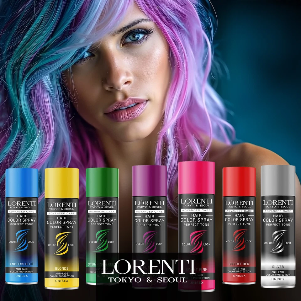 LORENTI – TOKYO & SEOUL Color Haarspray Stunning Green - 150 ml - Bild 3 von 4