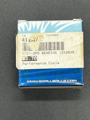 All Balls Racing 41-6021 Bearing 5001-2RS 12x28x8 Sealed Ball Bearing NOS ATV 