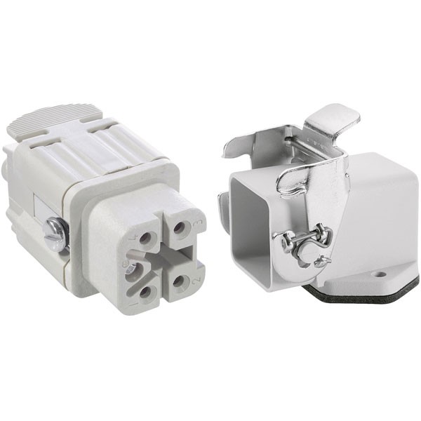LAPP EPIC® KIT H-A 4 BS AGS 4P F Thermoplastic Angled Panel-mount Housing