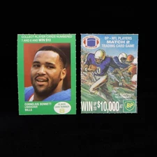 1990 Cornelius Bennett   Buffalo Bills BP Match 2 Game (Ad Back)  #8