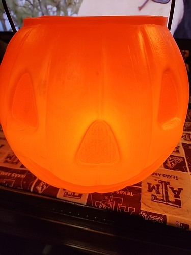 VTG ‘Come Play Products’ Halloween Pumpkin Candy Bucket Pail Blow Mold - Picture 8 of 10