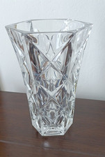 Vintage sechseckiges schweres Glas 5 Zoll Kri...