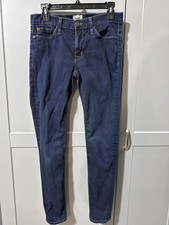 Hudson Dark Blue Skinny Jeans - Made in USA, Sleek & Stylish