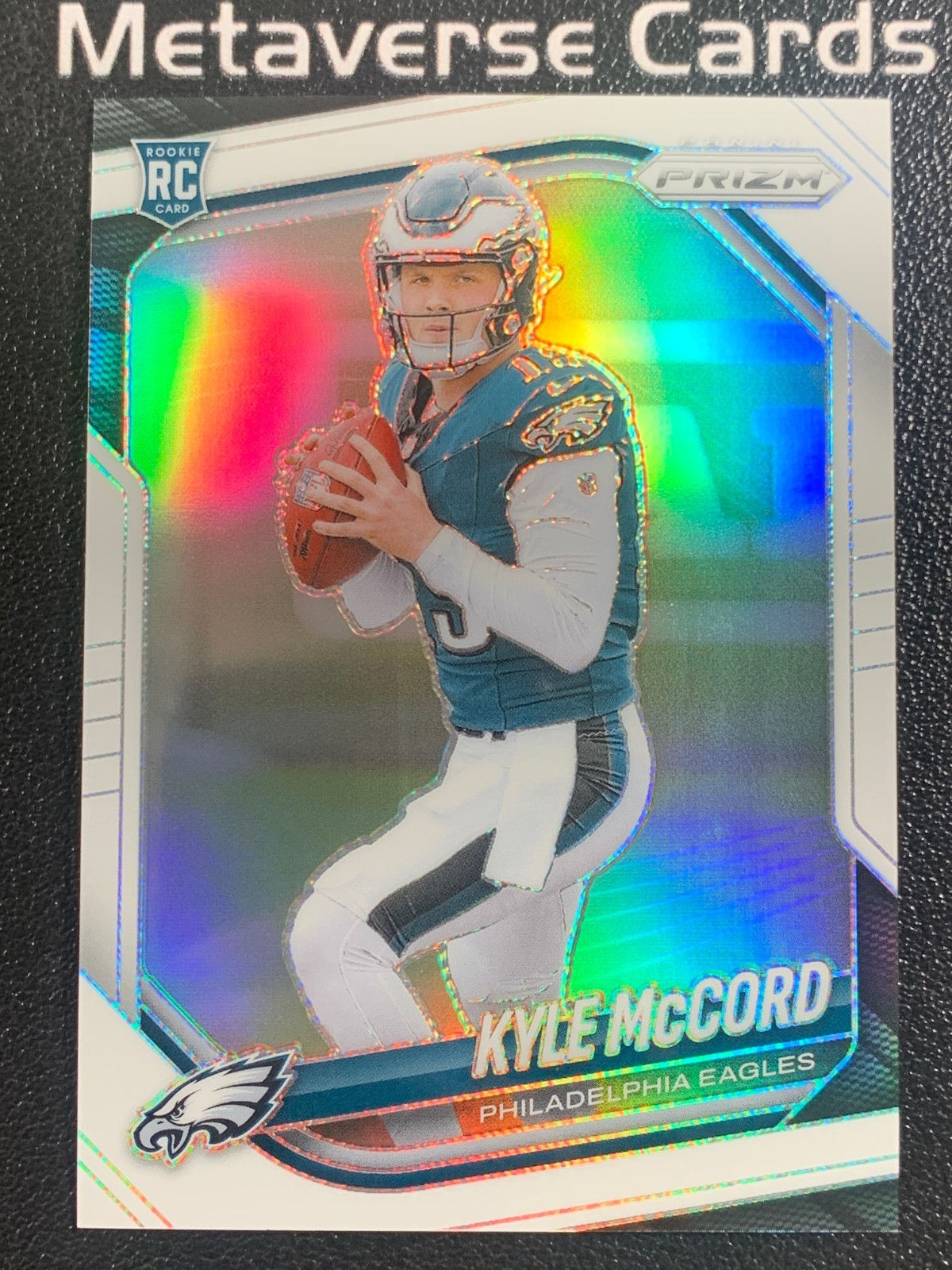 2025 Panini Prizm Rookie White Prizm #377 RC Kyle McCord 05/35 Eagles