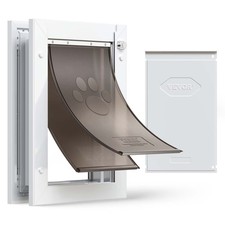 VEVOR Pet Door Dog Door Medium Double Magnetic Flaps Metal Frame for Doggies