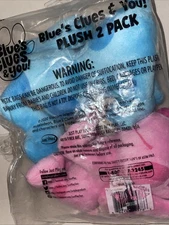 Blue's Clues and You! Beanbag Plush Blue Magenta 7” Action Figure Doll New